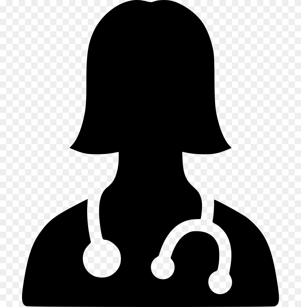 Doctor Physician Female Female Doctor Icon, Silhouette, Stencil, Adult, Person Free Transparent Png