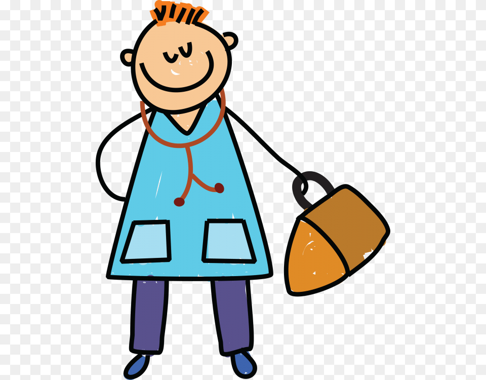 Doctor Picture For Kids, Clothing, Coat, Accessories, Bag Free Png