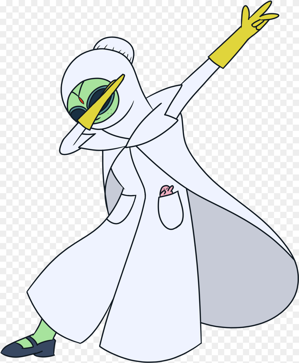 Doctor Princess Dabbing The Microscope As Requested Duck, Clothing, Coat, Cartoon, Adult Png