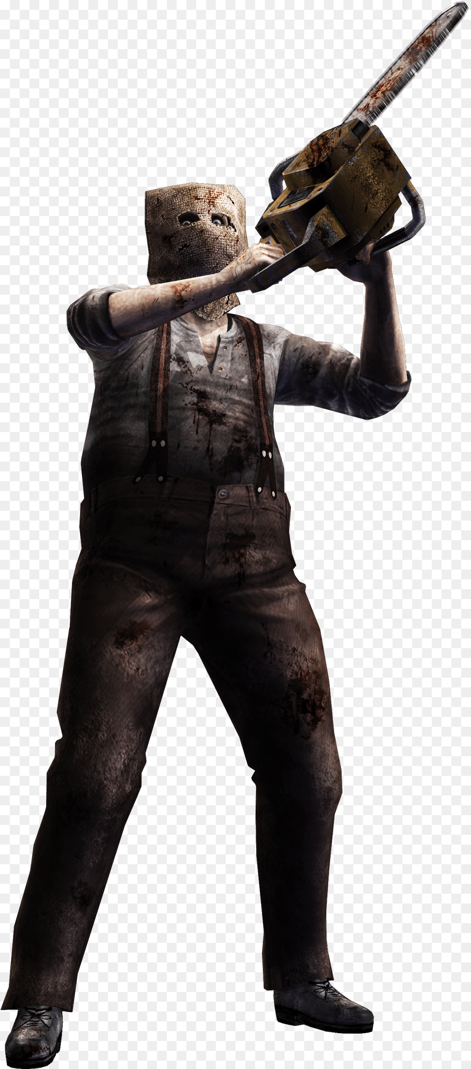 Doctor Salvador Resident Evil 4 Resident Evil 4 Dr Salvador, Weapon, Sword, Person, Man Free Png Download