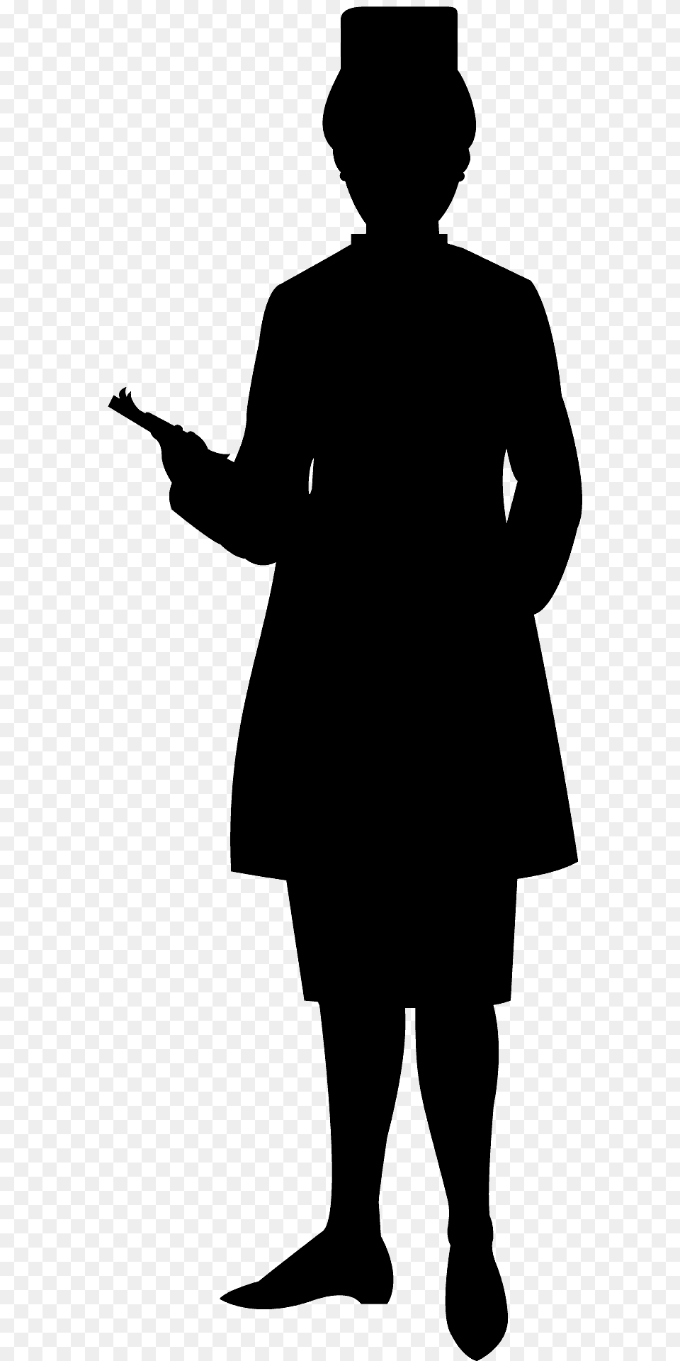 Doctor Silhouette, Clothing, Coat, Hat, Adult Free Png Download