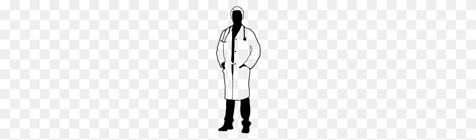 Doctor Silhouette Image, Gray Free Png