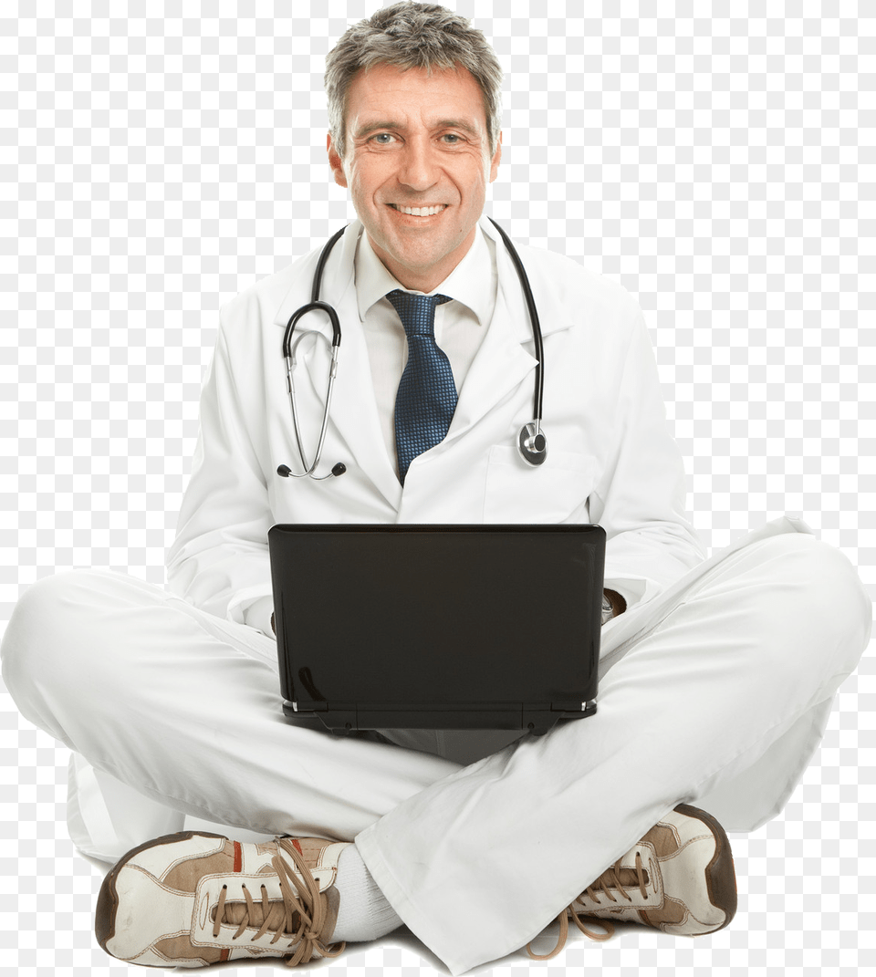 Doctor Sitting, Clothing, Coat, Lab Coat, Adult Png