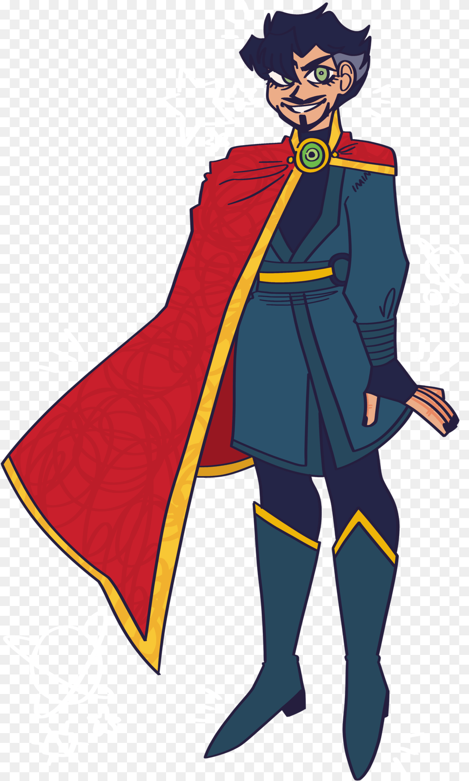 Doctor Stephen Strange Designed By Me A Known Gay Cartoon, Book, Cape, Clothing, Publication Free Png Download