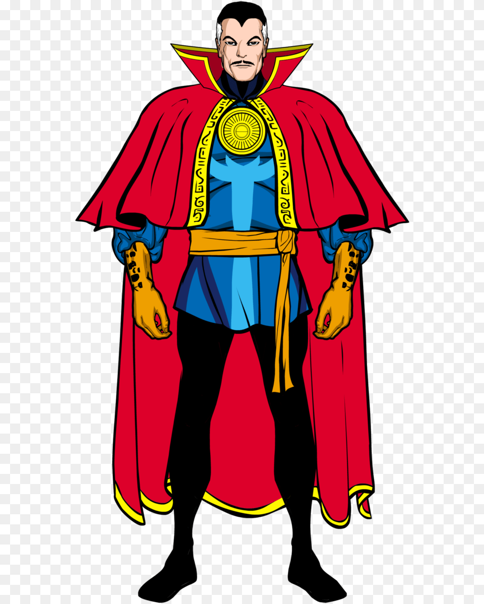 Doctor Strange Clipart Cloak Dr Strange Full Body Comic, Fashion, Cape, Clothing, People Free Png Download
