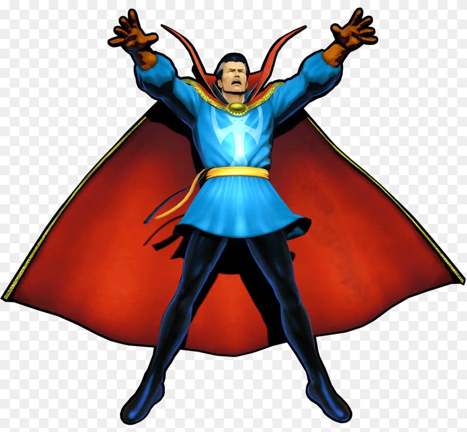 Doctor Strange In Video Games, Cape, Clothing, Costume, Person Free Transparent Png