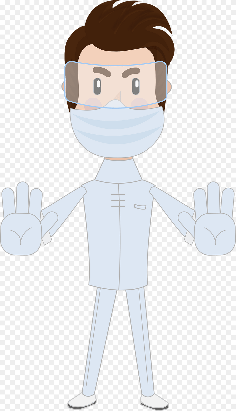 Doctor Surgeon Clipart, Clothing, Glove, Person, Face Free Png