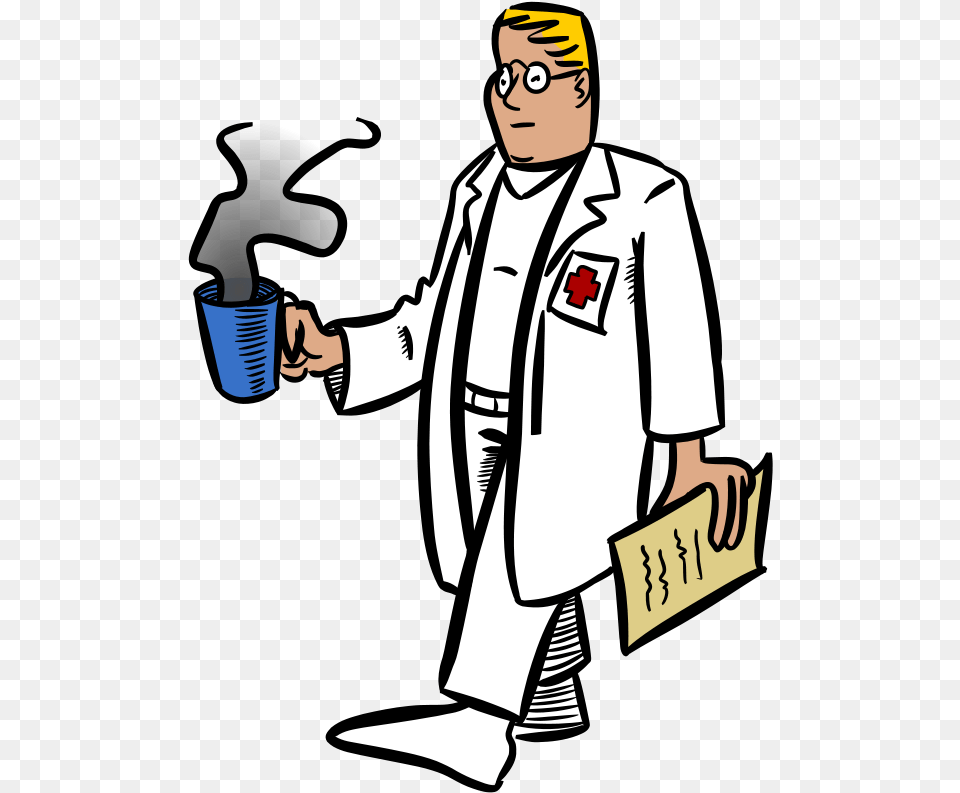 Doctor Svg Clip Arts Doctor Clip Art, Lab Coat, Clothing, Coat, Person Free Png Download