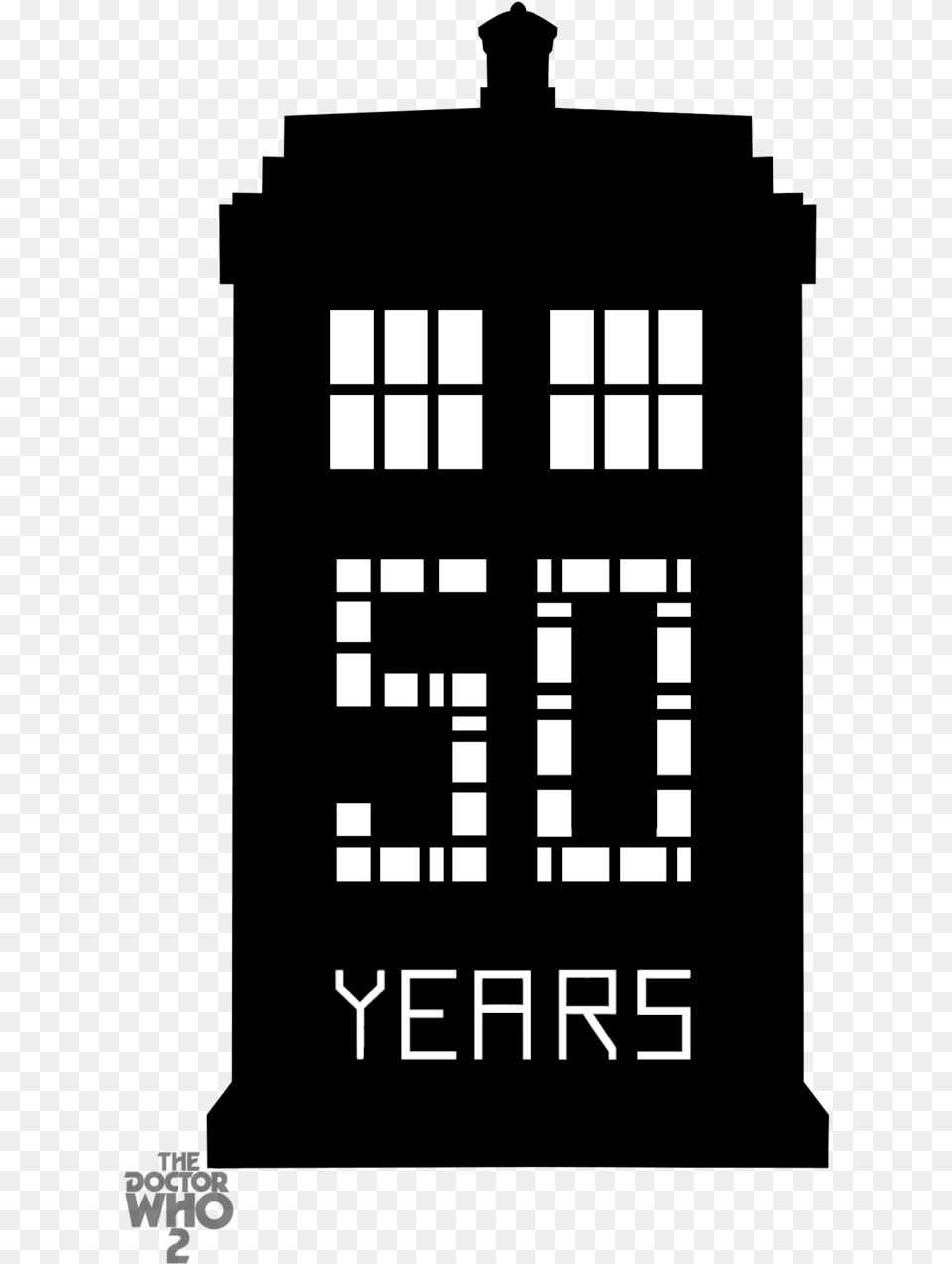 Doctor Tardis Silhouette Logo Dalek Tardis, Scoreboard, Clock, Digital Clock Free Png Download