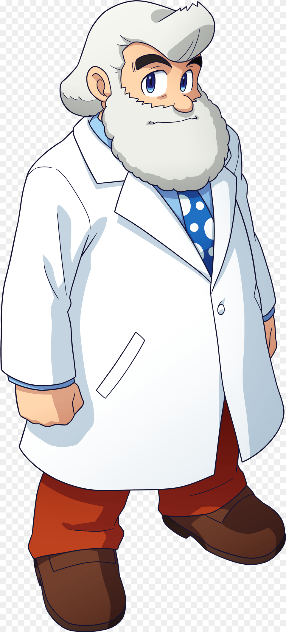 Doctor Thomas Light Mmkb Fandom Dr Light Megaman, Clothing, Coat, Lab Coat, Adult Free Png