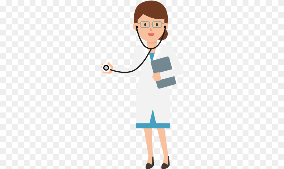 Doctor Thumbs Up Cartoon, Clothing, Coat, Lab Coat, Person Free Png Download