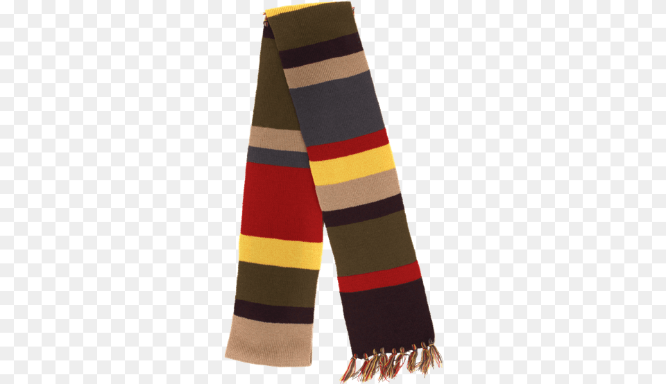 Doctor Who 4th Doctor Men39s Tom Baker Striped Scarf, Clothing, Stole, Coat, Accessories Free Png