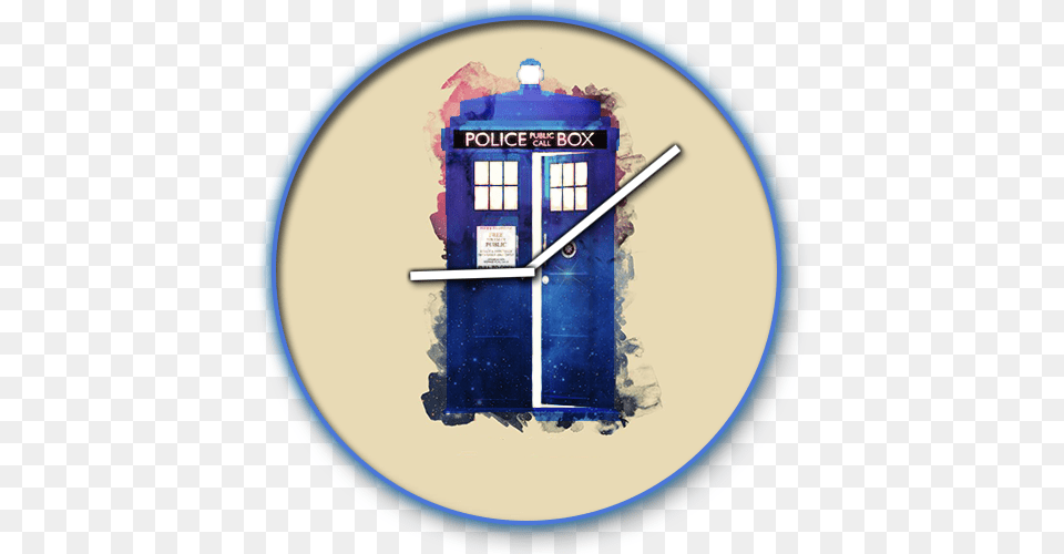 Doctor Who Clock Widget Vertical, Machine Free Png