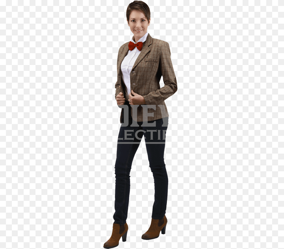 Doctor Who Eleventh Doctor Womens Jacket 11th Doctor Matt Smith, Accessories, Tie, Blazer, Clothing Free Png Download
