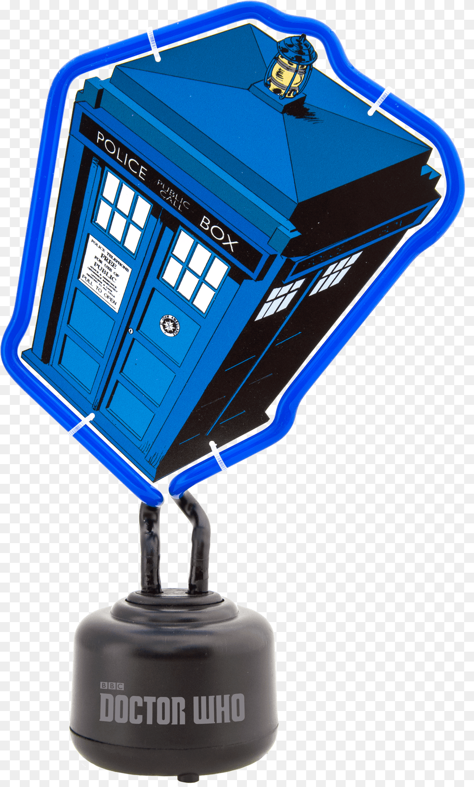 Doctor Who Mini Neon Tardis Table Light Clipart, Lighting, Electronics, Screen, Computer Hardware Free Transparent Png