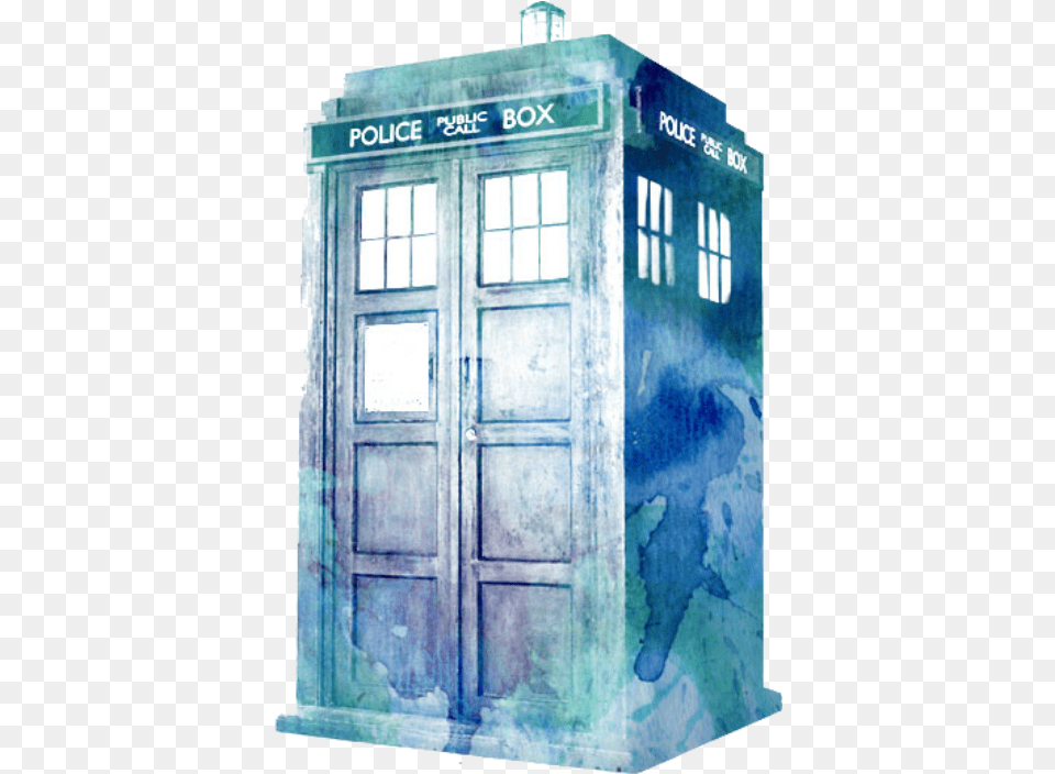 Doctor Who Watercolor Tardis Doctor Who Free Png Download