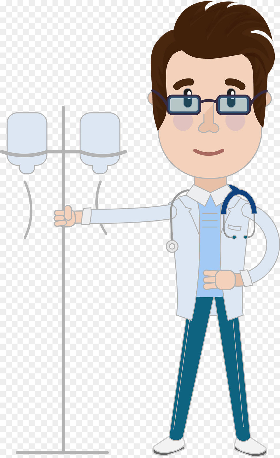 Doctor With Dropper Clipart, Clothing, Coat, Face, Head Png