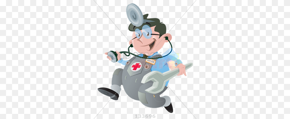 Doctor With Wrench, Baby, Person, Face, Head Free Png Download