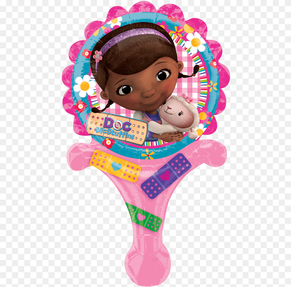 Doctora Juguetes Divertiglobo Globo Metlico Doc Mcstuffins 12quot Inflate A Fun Balloon Each, Doll, Toy, Face, Head Free Transparent Png