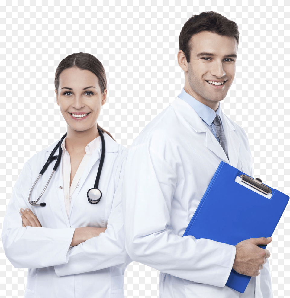 Doctors Images Man And Woman Doctor, Lab Coat, Clothing, Coat, Person Free Png Download