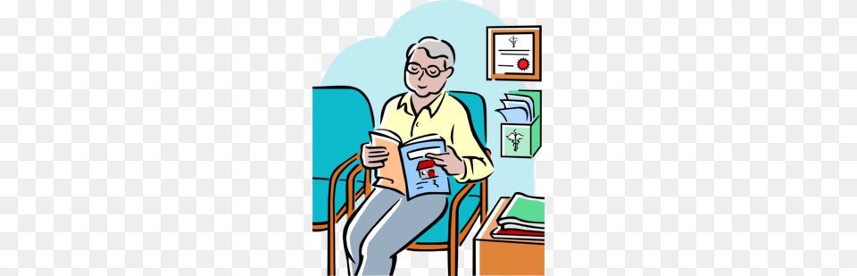 Doctors Office Scale Clipart, Reading, Person, Book, Publication Free Png Download