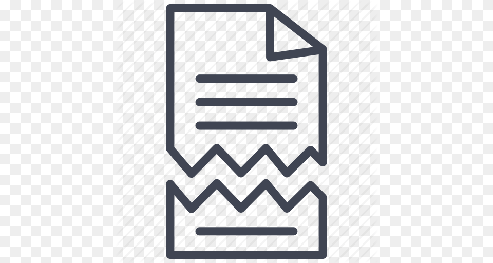 Document Documents File Paper Torn Icon, Gate Free Transparent Png