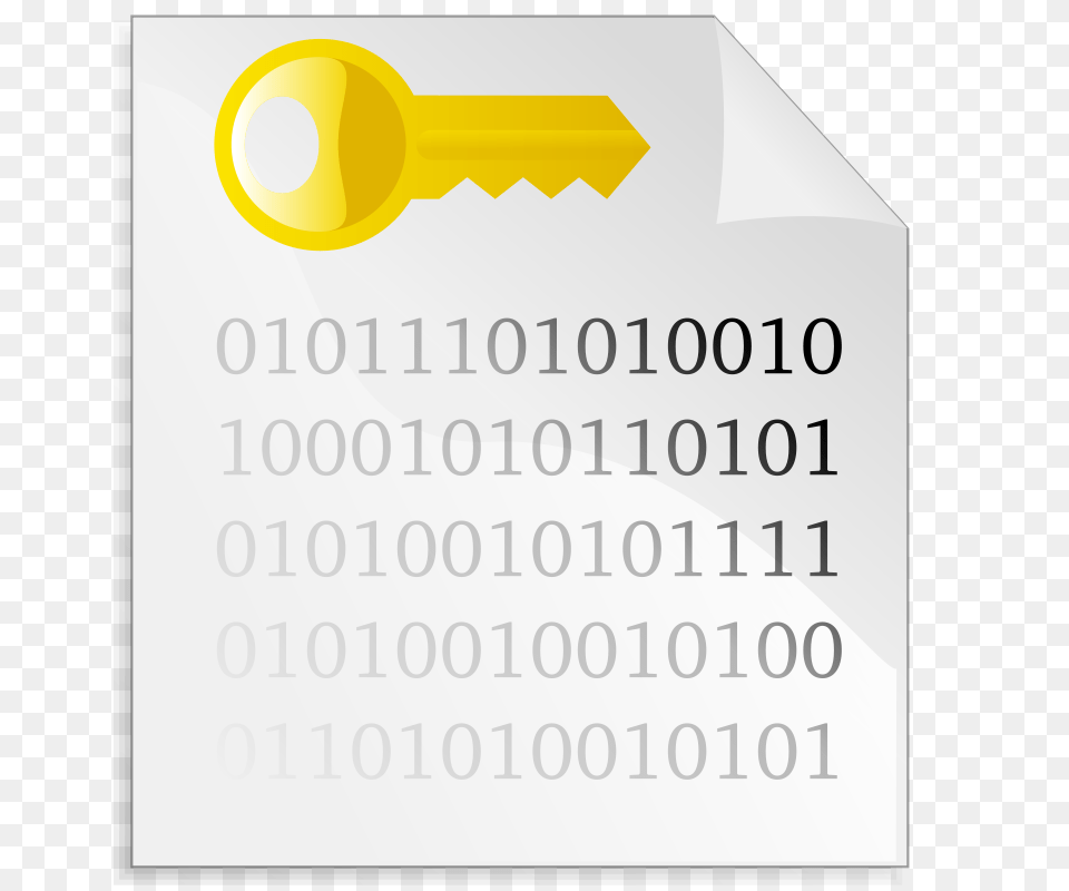 Document Encrypted Yellow, Key, Text Free Png Download