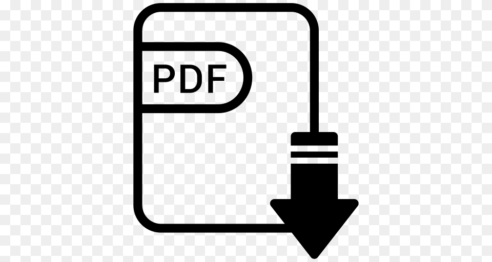 Document Extension File Format Pdf Icon, Gray Free Transparent Png
