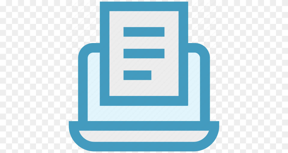 Document File Laptop Notebook Paper Report Seo Icon, Furniture, Text, Machine Png Image