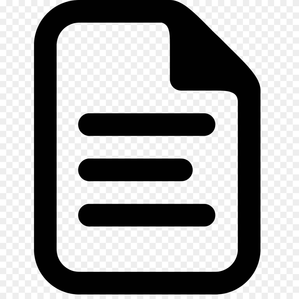 Document Icon, Gray Free Png