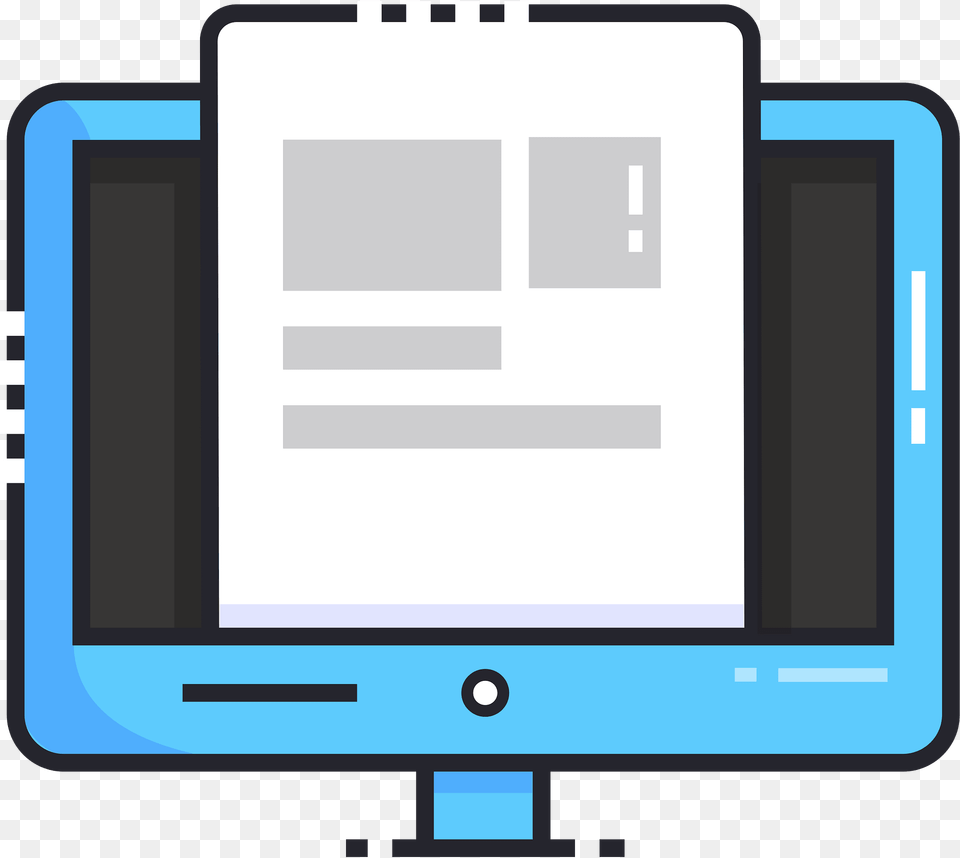 Document Monitor Display Clipart, Computer Hardware, Electronics, Hardware, Screen Png Image