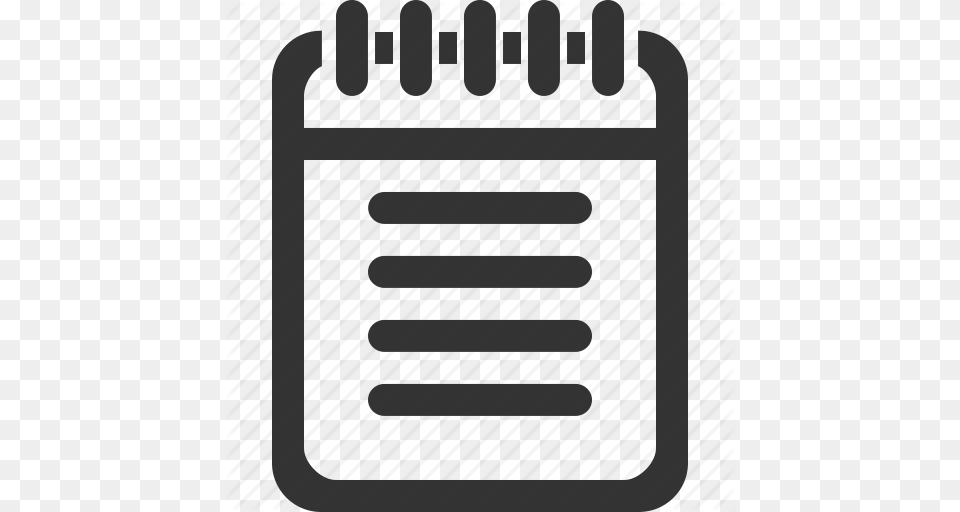 Document Note Notebook Paper Write Icon, Spiral, Coil, Cutlery, Fork Png Image