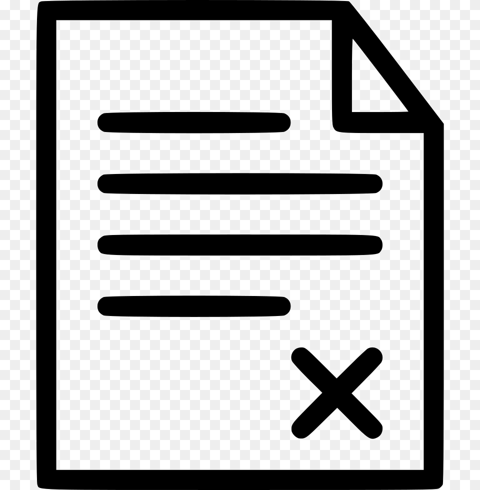 Document Wrong Exam Paper Student School Comments Results Icon, Sign, Symbol Free Png