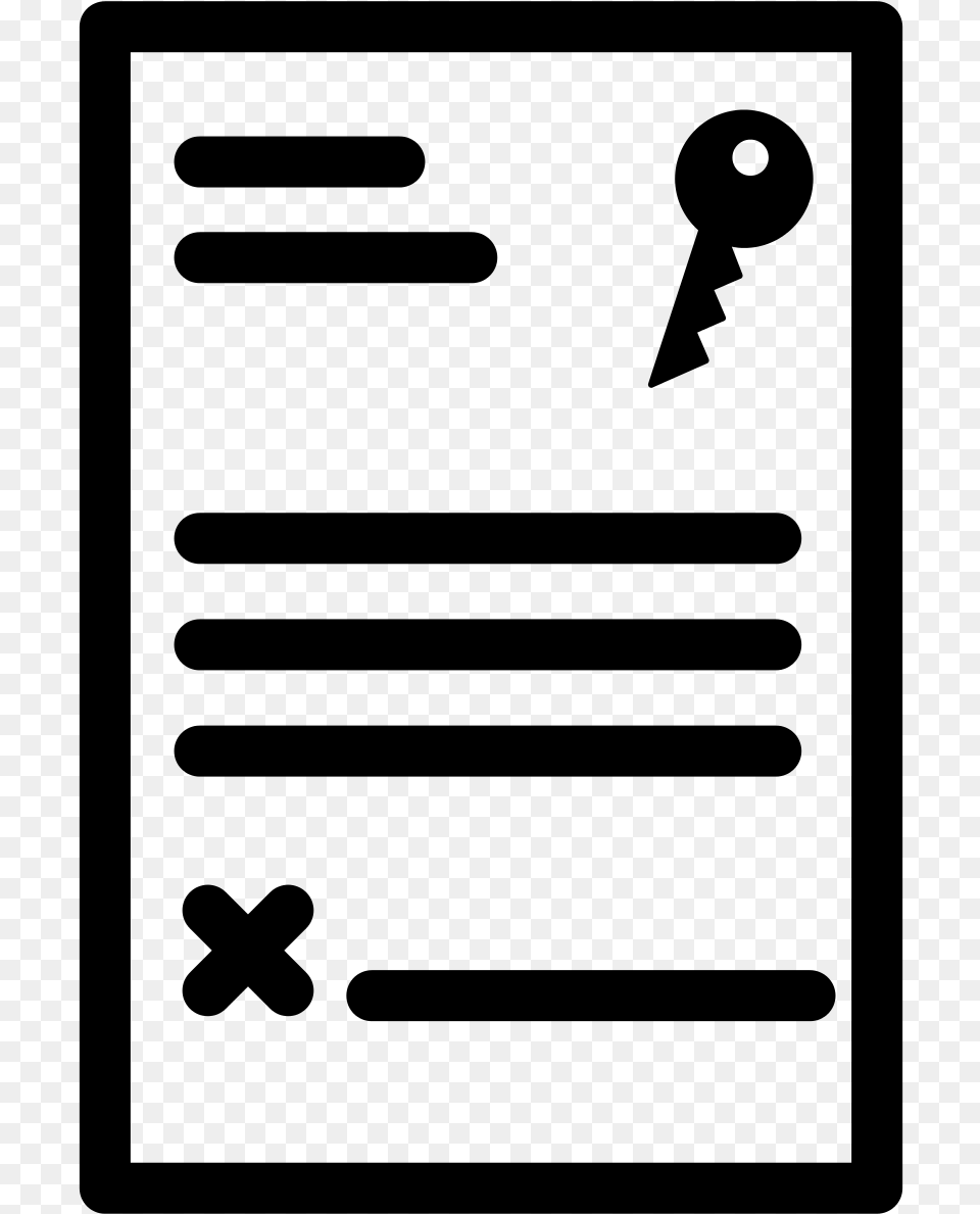 Documenting A Chain Of Title Through Deed Research Lease Icon, Gray Png