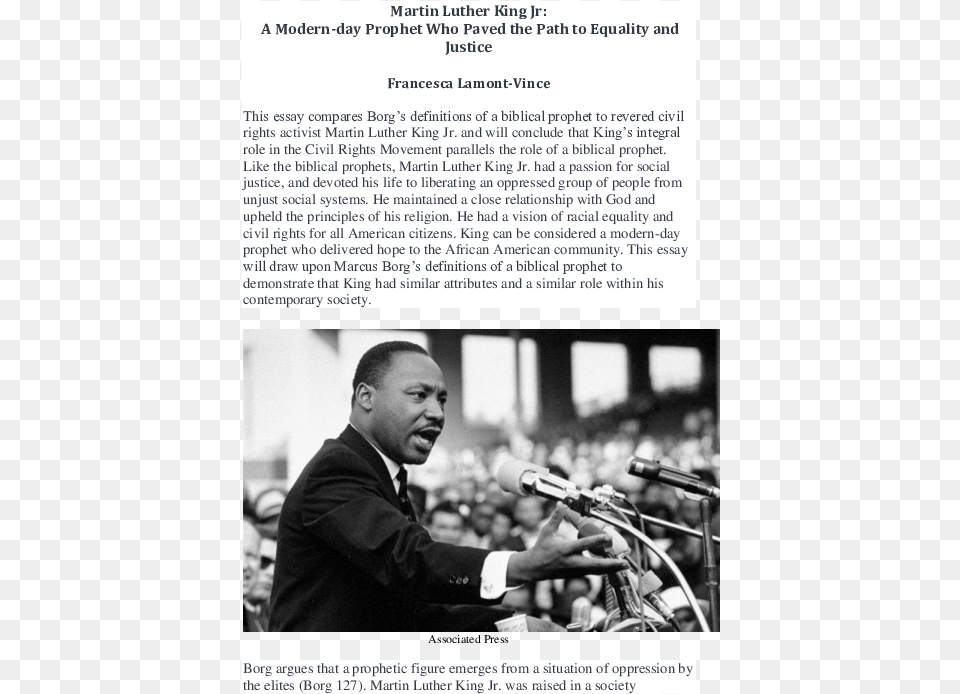Docx Martin Luther King Jr, Man, Adult, Person, Crowd Free Png Download