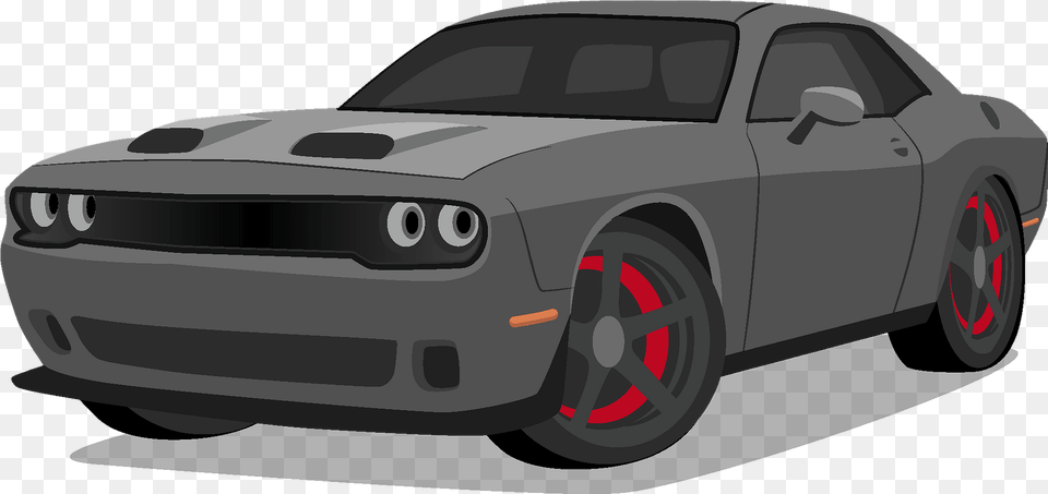 Dodge Challenger Hellcat Clipart Automotive Paint, Wheel, Car, Vehicle, Coupe Png Image