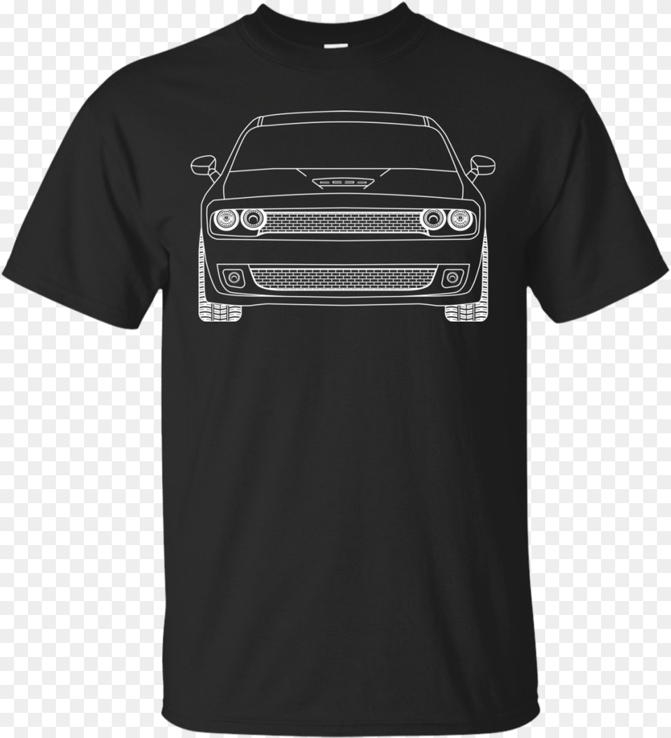 Dodge Challenger Hellcat Srt Outline T Shirt Lloyd Christmas For President, Clothing, T-shirt, Car, Transportation Png Image