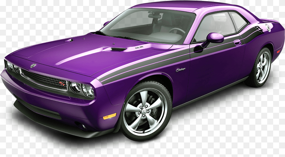 Dodge Challenger Violet Car 2010 Dodge Challenger, Vehicle, Coupe, Transportation, Sports Car Png Image