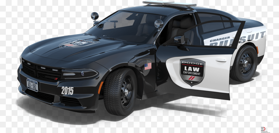 Dodge Charger Police Car Rigged Royalty 3d Model Charger Police, Vehicle, License Plate, Transportation, Wheel Free Transparent Png
