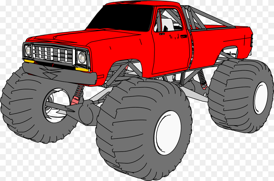 Dodge Clipart Monster Truck, Machine, Wheel, Bulldozer, Pickup Truck Png
