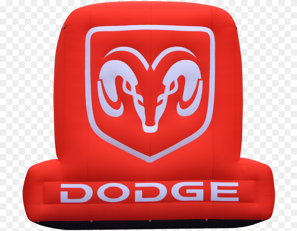 Dodge Inflatable Advertising Car Dealership Promotional Dodge Logo White, Cushion, Home Decor, Transportation, Vehicle Free Transparent Png
