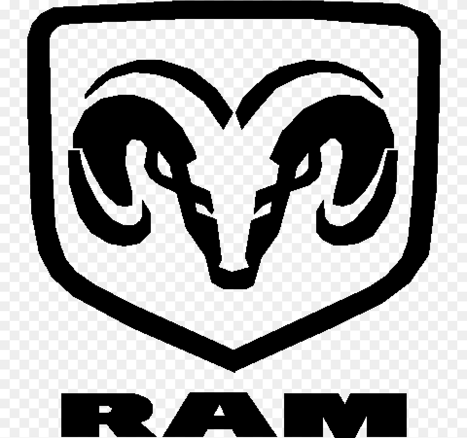 Dodge Ram 1500 Logo, Gray Free Png