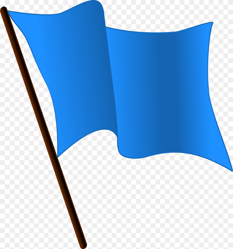 Dodgerblue Flag Waving Clipart Free Png