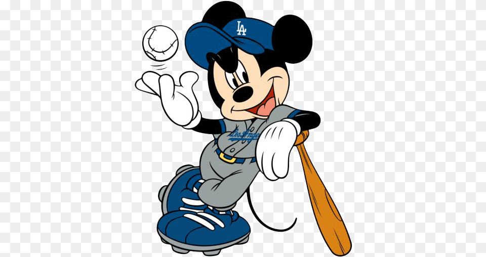 Dodgers Clip Art Clip Art Library Mickey Mouse Baseball Mets, People, Person, Baby, Sport Free Png