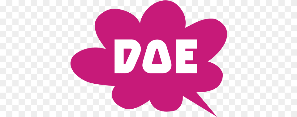 Doe Speech Bubble Doe, Purple, Logo Png Image