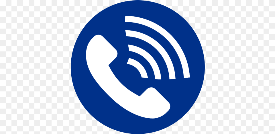 Does Blue Phone Receiver Icon, Logo, Sign, Symbol, Disk Free Png