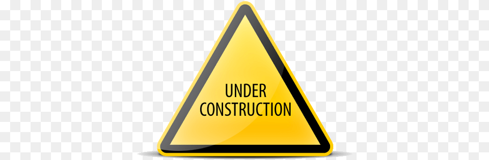 Does Your Website Need Work Under Construction Flood Prone Area Signage, Sign, Symbol, Triangle, Road Sign Free Png