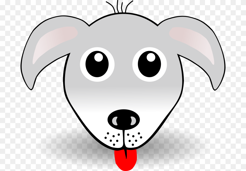 Dog 01 Face Cartoon Grey, Body Part, Mouth, Person, Tongue Png Image