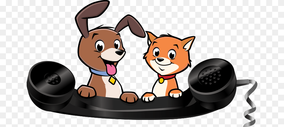 Dog And Cat Animated, Electronics, Phone, Animal, Bear Png Image