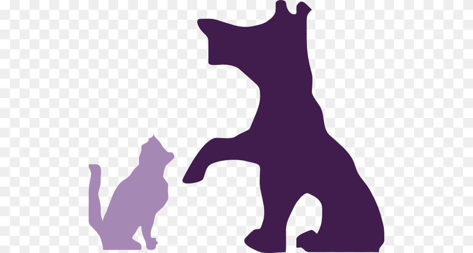 Dog And Cat Clip Art, Silhouette, Person, Animal, Mammal Png Image